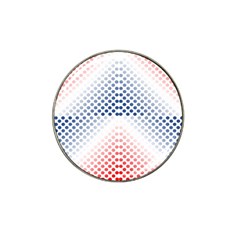 Dots-pointillism-abstract-chevron Hat Clip Ball Marker (10 Pack) by Semog4