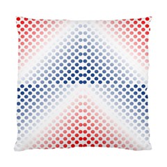 Dots-pointillism-abstract-chevron Standard Cushion Case (one Side) by Semog4