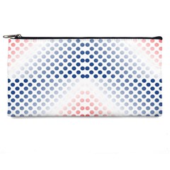 Dots-pointillism-abstract-chevron Pencil Case by Semog4