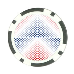 Dots-pointillism-abstract-chevron Poker Chip Card Guard (10 Pack) by Semog4