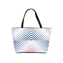 Dots-pointillism-abstract-chevron Classic Shoulder Handbag by Semog4