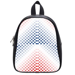 Dots-pointillism-abstract-chevron School Bag (small) by Semog4