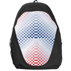 Dots-pointillism-abstract-chevron Backpack Bag by Semog4