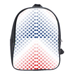 Dots-pointillism-abstract-chevron School Bag (xl) by Semog4