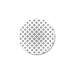 Star-curved-pattern-monochrome Golf Ball Marker by Semog4