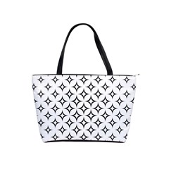 Star-curved-pattern-monochrome Classic Shoulder Handbag by Semog4