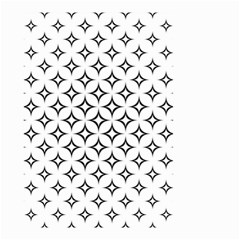 Star-curved-pattern-monochrome Small Garden Flag (two Sides) by Semog4