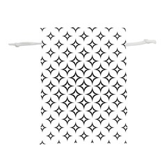 Star-curved-pattern-monochrome Lightweight Drawstring Pouch (s) by Semog4