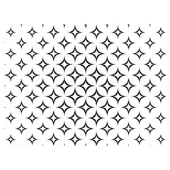 Star-curved-pattern-monochrome Premium Plush Fleece Blanket (extra Small)