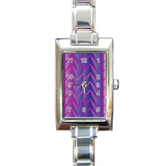 Geometric-background-abstract Rectangle Italian Charm Watch by Semog4