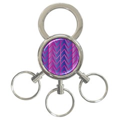 Geometric-background-abstract 3-ring Key Chain by Semog4