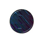 Glass-scifi-violet-ultraviolet Hat Clip Ball Marker Front