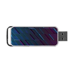 Glass-scifi-violet-ultraviolet Portable Usb Flash (one Side) by Semog4