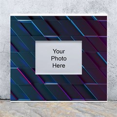 Glass-scifi-violet-ultraviolet White Wall Photo Frame 5  X 7 