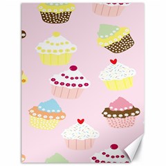 Cupcakes Wallpaper Paper Background Canvas 18  X 24  by Semog4