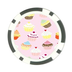 Cupcakes Wallpaper Paper Background Poker Chip Card Guard by Semog4