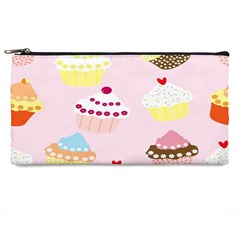 Cupcakes Wallpaper Paper Background Pencil Case by Semog4