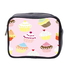 Cupcakes Wallpaper Paper Background Mini Toiletries Bag (two Sides) by Semog4