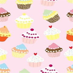 Cupcakes Wallpaper Paper Background Play Mat (square) by Semog4