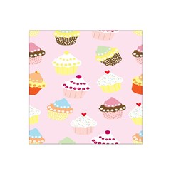 Cupcakes Wallpaper Paper Background Satin Bandana Scarf 22  X 22  by Semog4