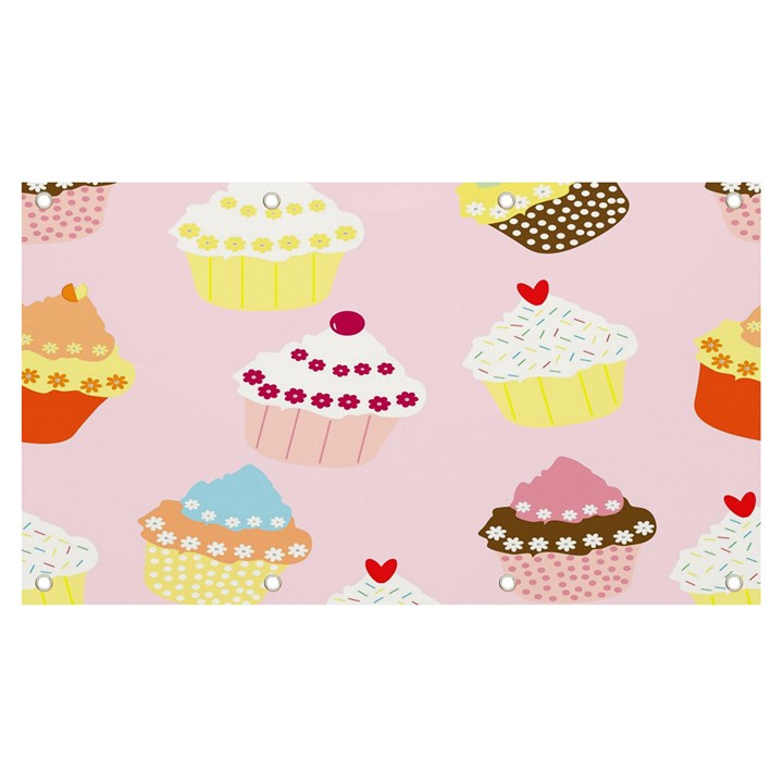 Cupcakes wallpaper paper background Banner and Sign 7  x 4 