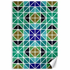 Mosaic-triangle-symmetry- Canvas 20  X 30  by Semog4