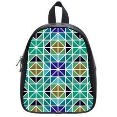 Mosaic-triangle-symmetry- School Bag (small) by Semog4