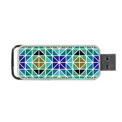 Mosaic-triangle-symmetry- Portable Usb Flash (one Side) by Semog4