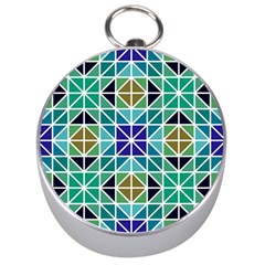 Mosaic-triangle-symmetry- Silver Compasses by Semog4