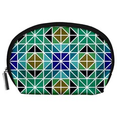 Mosaic-triangle-symmetry- Accessory Pouch (large) by Semog4