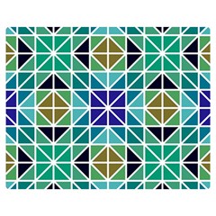 Mosaic-triangle-symmetry- Two Sides Premium Plush Fleece Blanket (medium) by Semog4