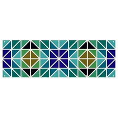 Mosaic-triangle-symmetry- Banner And Sign 12  X 4  by Semog4