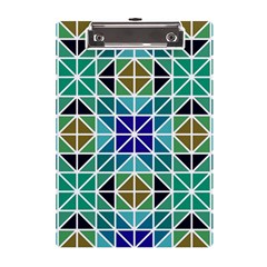 Mosaic-triangle-symmetry- A5 Acrylic Clipboard by Semog4