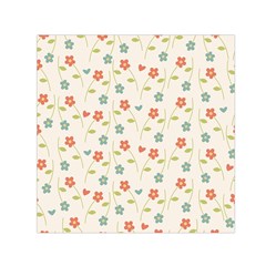 Floral-pattern-wallpaper-retro Square Satin Scarf (30  X 30 ) by Semog4