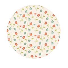 Floral-pattern-wallpaper-retro Mini Round Pill Box (pack Of 3) by Semog4