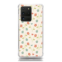 Floral-pattern-wallpaper-retro Samsung Galaxy S20 Ultra 6 9 Inch Tpu Uv Case by Semog4