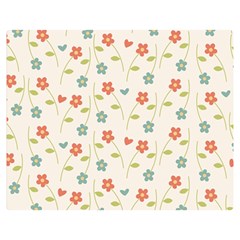 Floral-pattern-wallpaper-retro Premium Plush Fleece Blanket (medium)