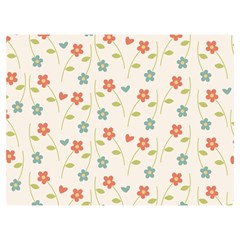 Floral-pattern-wallpaper-retro Premium Plush Fleece Blanket (extra Small)