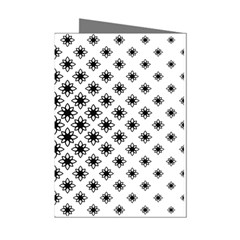 Stylized-flower-floral-pattern Mini Greeting Cards (pkg Of 8) by Semog4