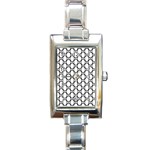 Black-pattern-halftone-wallpaper Rectangle Italian Charm Watch Front