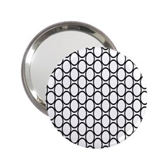 Black-pattern-halftone-wallpaper 2 25  Handbag Mirrors by Semog4