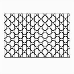 Black-pattern-halftone-wallpaper Postcard 4 x 6  (pkg Of 10) by Semog4