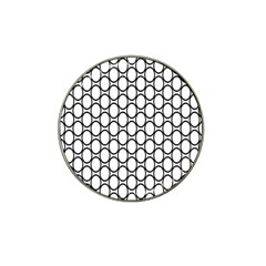 Black-pattern-halftone-wallpaper Hat Clip Ball Marker (10 Pack) by Semog4