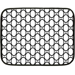 Black-pattern-halftone-wallpaper Fleece Blanket (mini) by Semog4