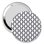 Black-pattern-halftone-wallpaper 3  Handbag Mirrors Front