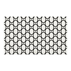 Black-pattern-halftone-wallpaper Banner And Sign 5  X 3  by Semog4