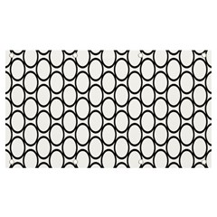 Black-pattern-halftone-wallpaper Banner And Sign 7  X 4  by Semog4