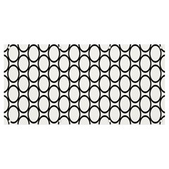 Black-pattern-halftone-wallpaper Banner And Sign 8  X 4  by Semog4