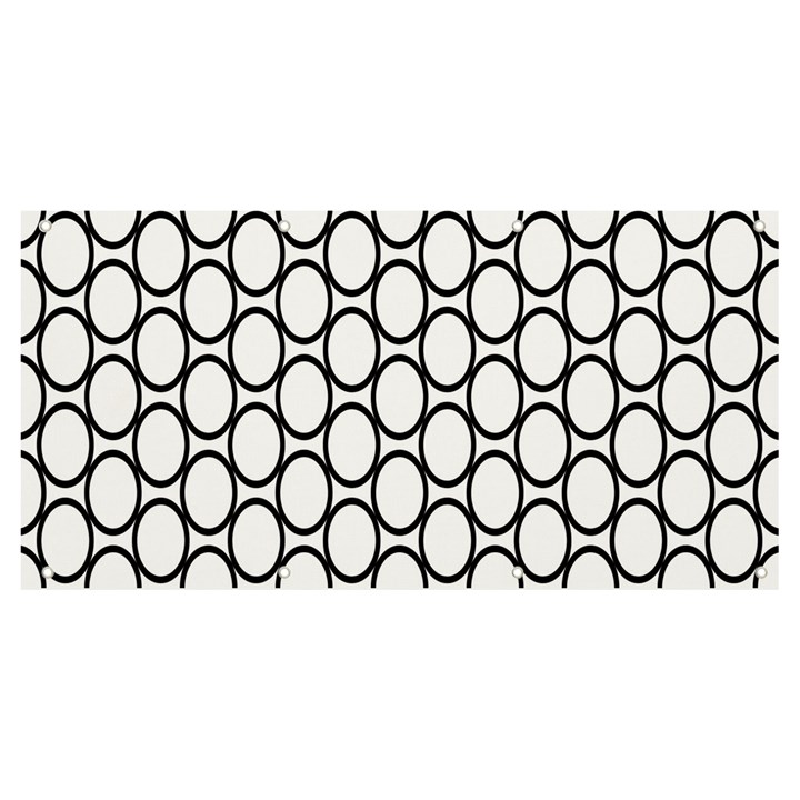 Black-pattern-halftone-wallpaper Banner and Sign 8  x 4 