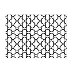 Black-pattern-halftone-wallpaper Crystal Sticker (a4)